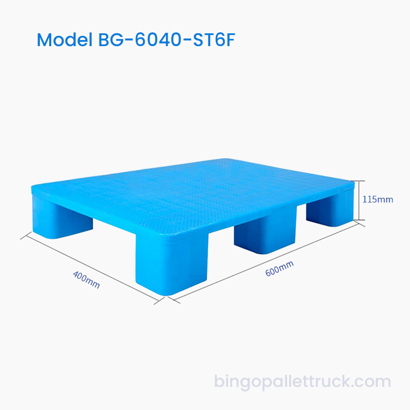 600×400 mm Solid Topp 6 Ben Lett bruk plastpall