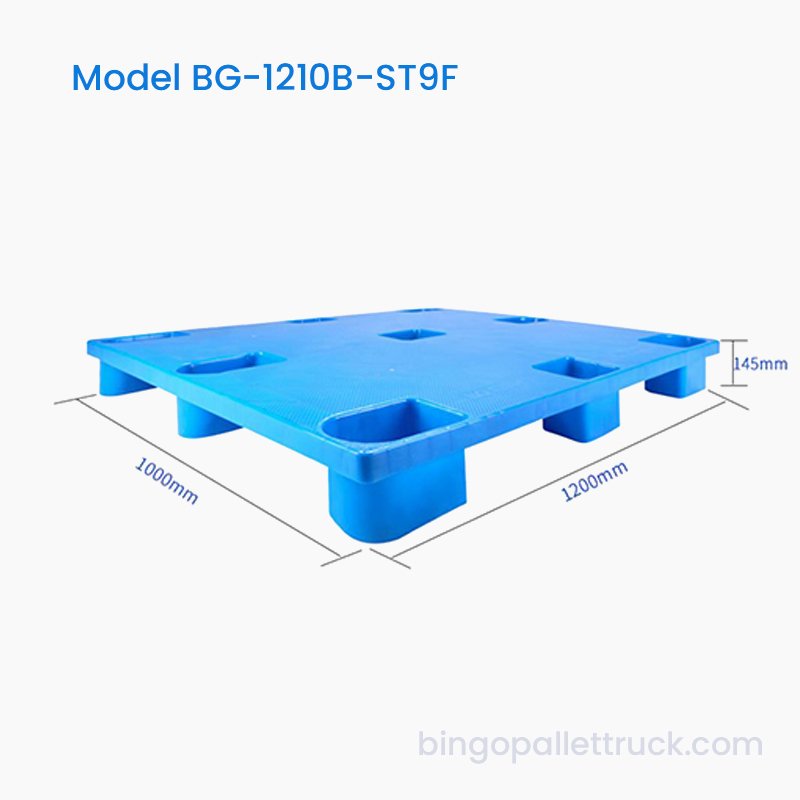 1200×1000mm Nestbar solid topp 9 ben Lett bruk plastpall