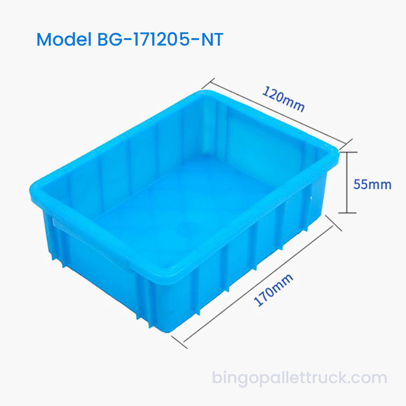 0,8L HDPE Nestbar plastkasse for små skruer og festemidler