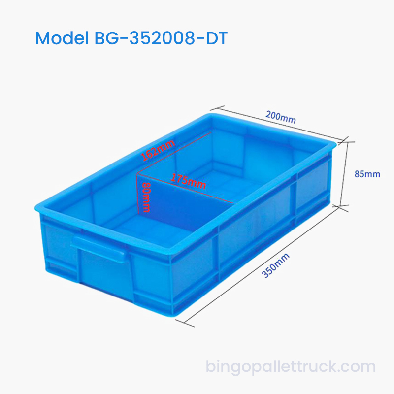 2-roms delbar plastboks for sortering av produksjonsdeler