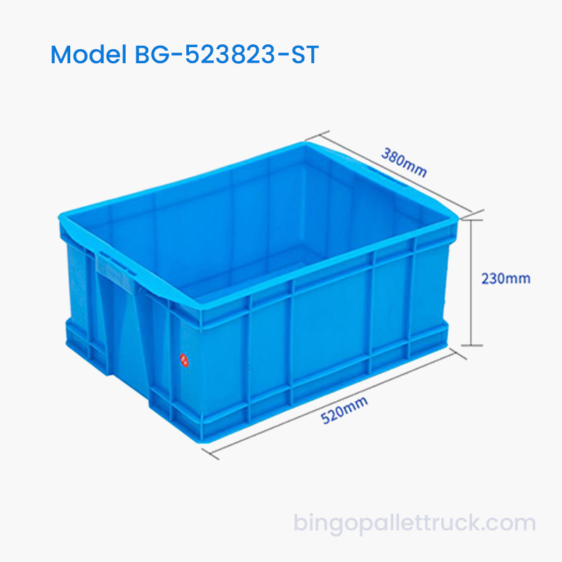 35L slitesterk stablebar plastkasse HDPE-logistikkboks