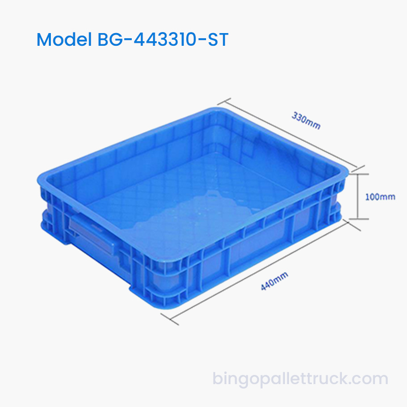 Robust 10L stablebar plastkasse for langvarig bruk