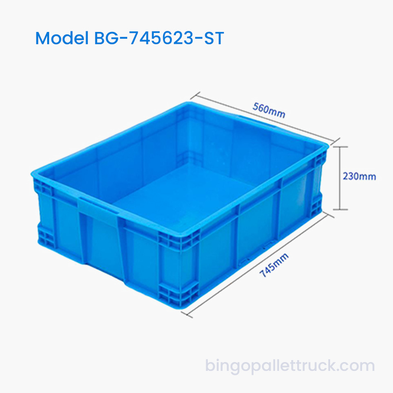 77L HDPE stablebar plastkasse for verksteddeler