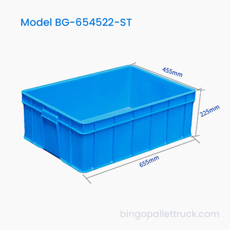 56L HDPE stablebar plastkasse for matlogistikk