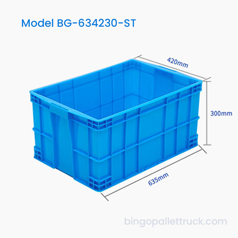 65L stablebar plastkasse HDPE industriell oppbevaringsboks