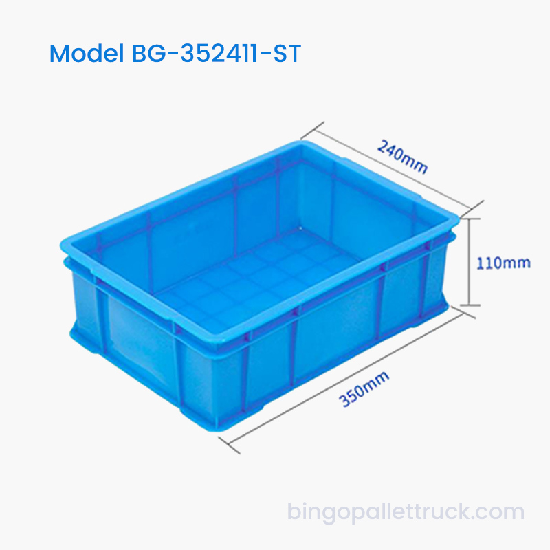 6L HDPE stablebar plastkasse for daglig oppbevaring