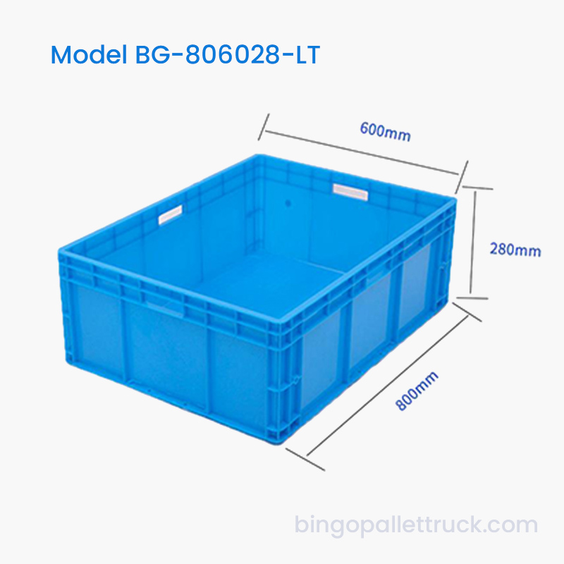 Heavy Duty 115L stablebar plastveske for fabrikklogistikk