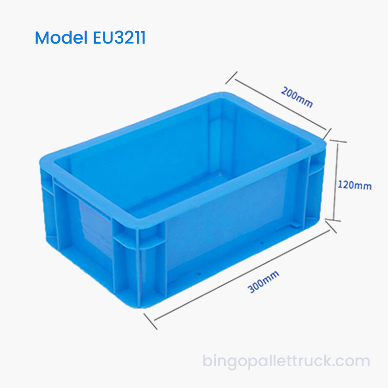 4L EU-plastkasse for industriell oppbevaring