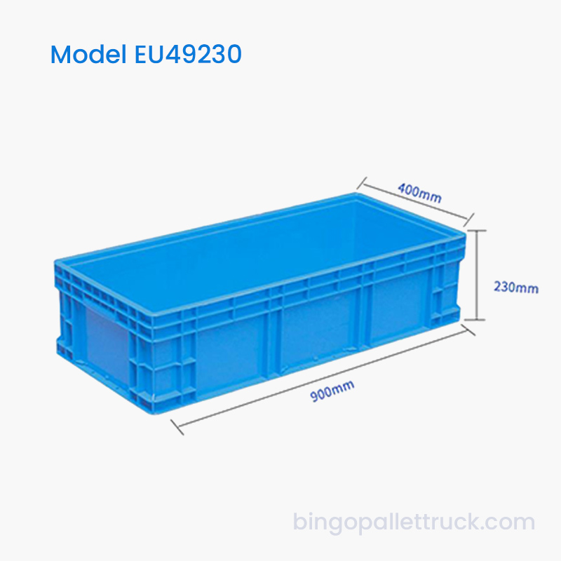 66L praktisk EU-oppbevaringsboks med stabil stablebar design