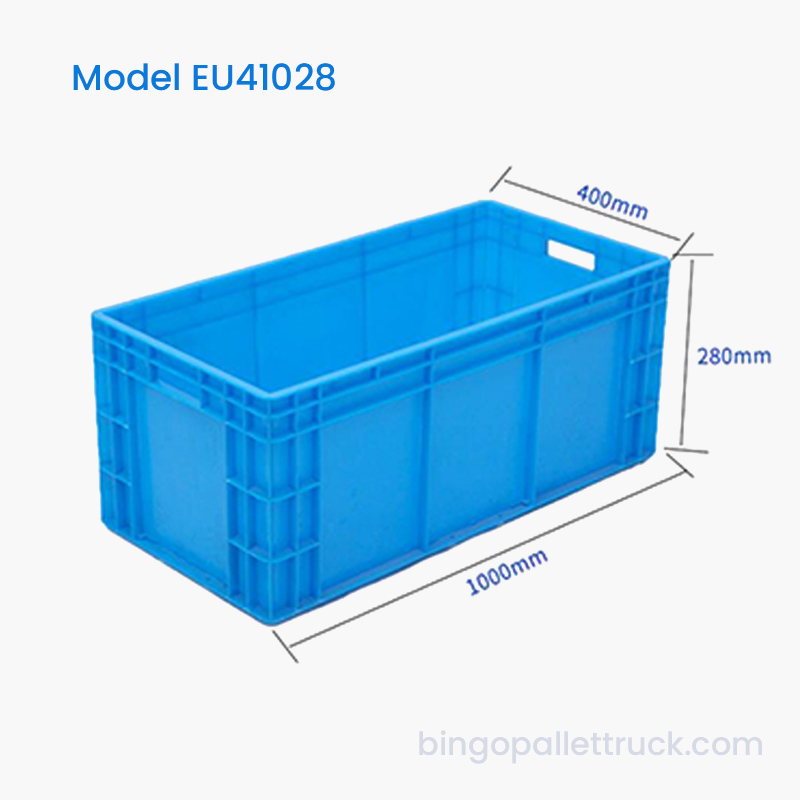94L stabil stablebar EU-plastkasse for tung logistikkbruk