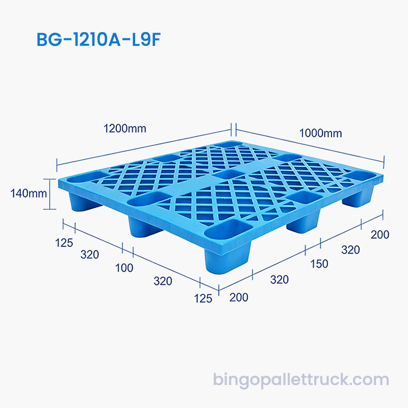 1200x1000mm Lett plastpall for lager