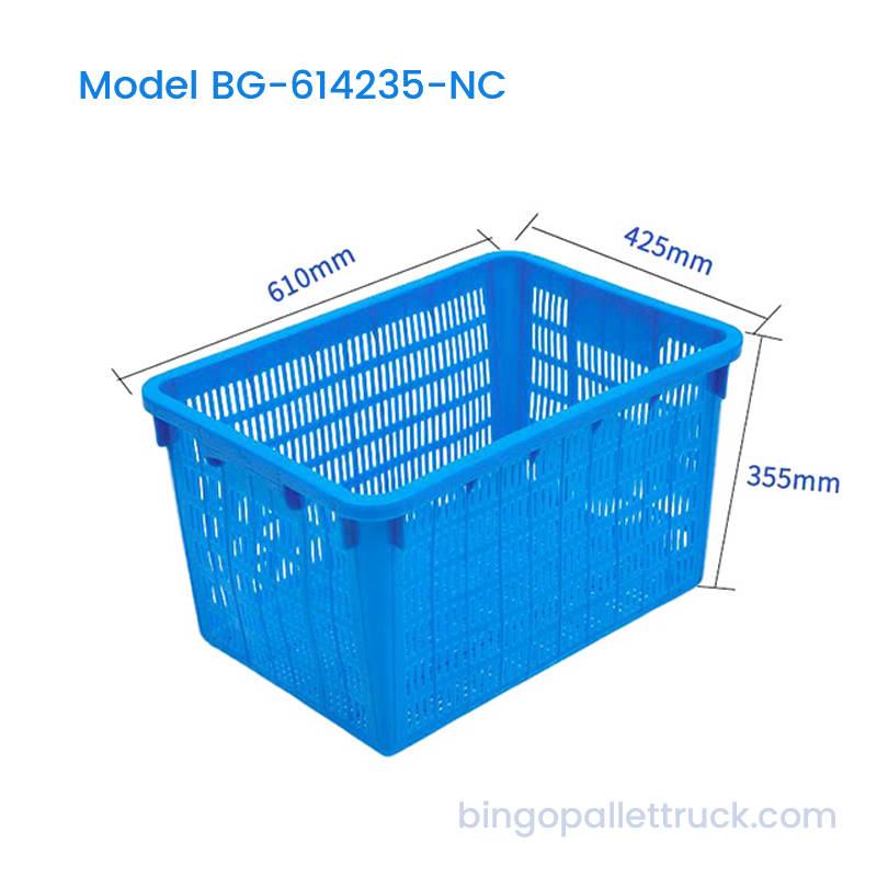 65L Nestbar plastkasse HDPE logistikkkurv for grønnsaker