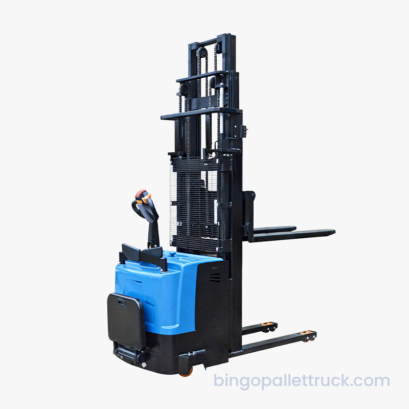 2000 kg tremast elektrisk stående stabler for logistikk